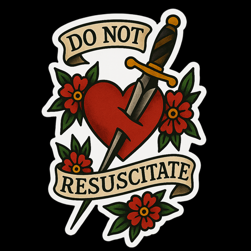 Dark Humor DNR Sticker