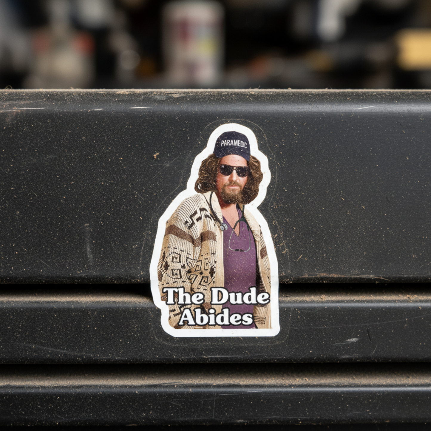 The Dude Abides Sticker