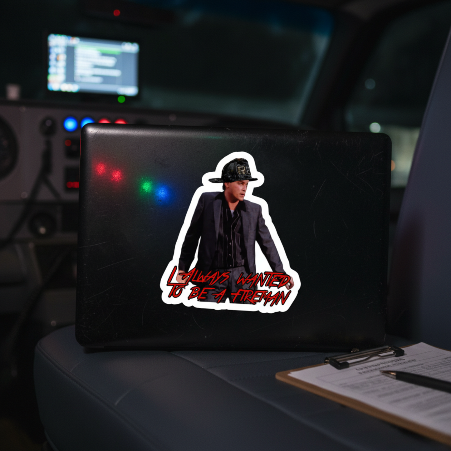 Henry The Fireman Sticker