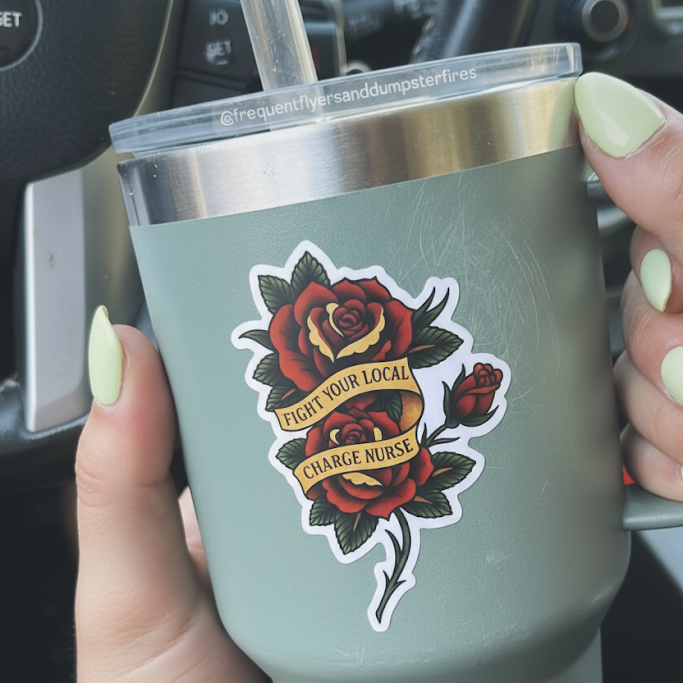 EMS Charge Nurse Sticker
