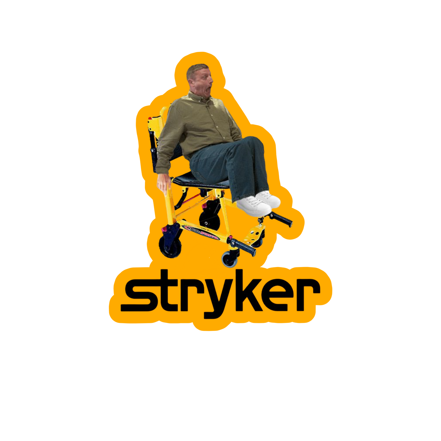 Stair Chair Screams Sticker