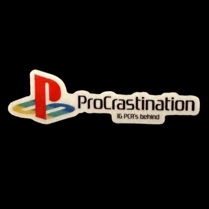 Procrastination Station Sticker
