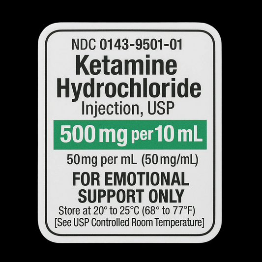 Ketamine Humor Sticker