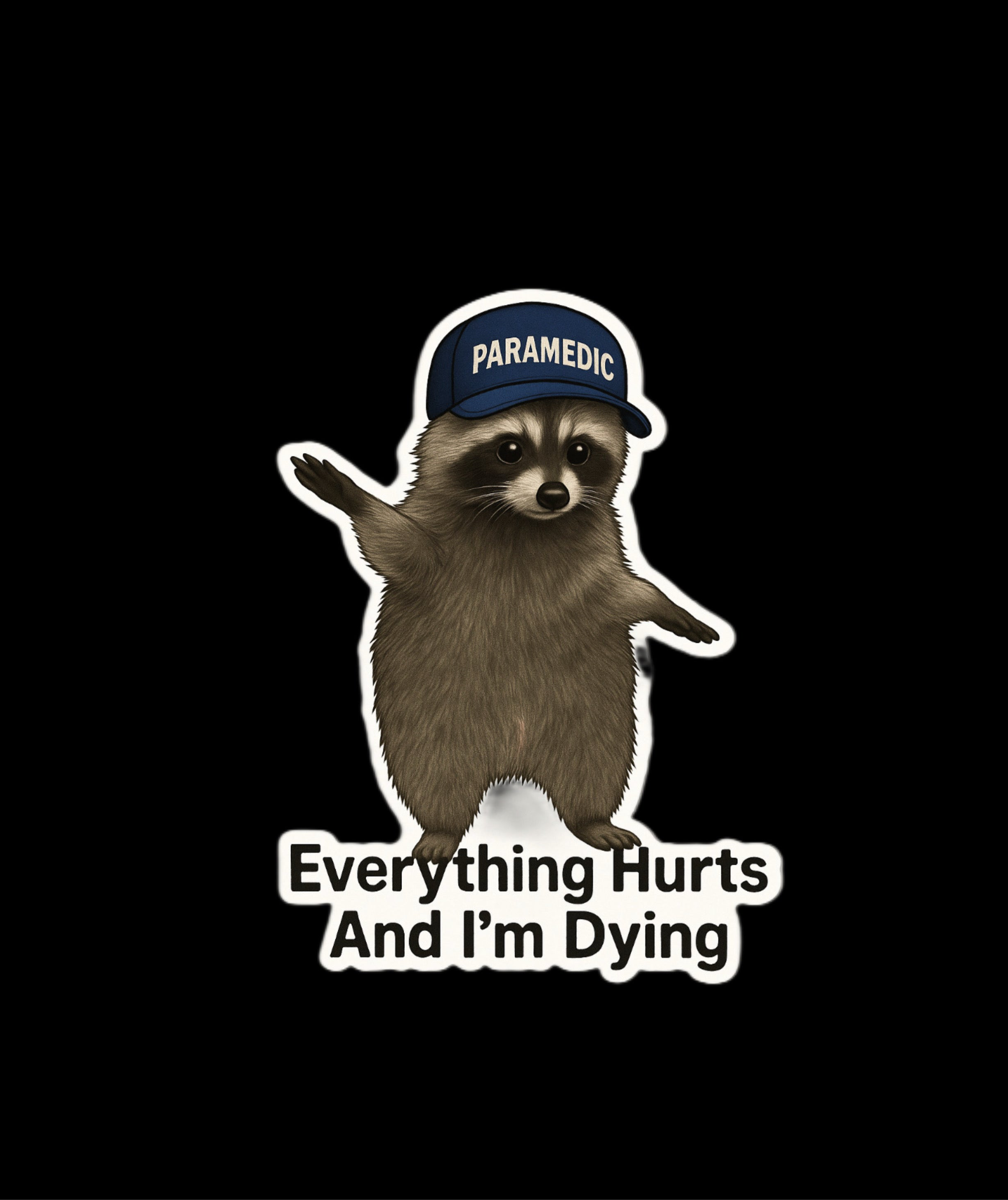 Raccoon Medic Sticker