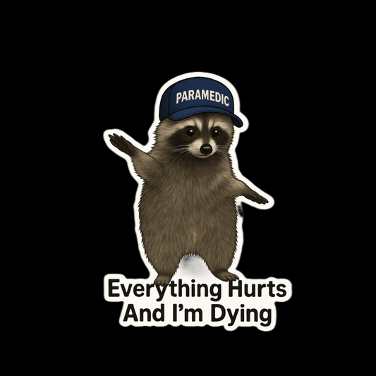Raccoon Medic Sticker