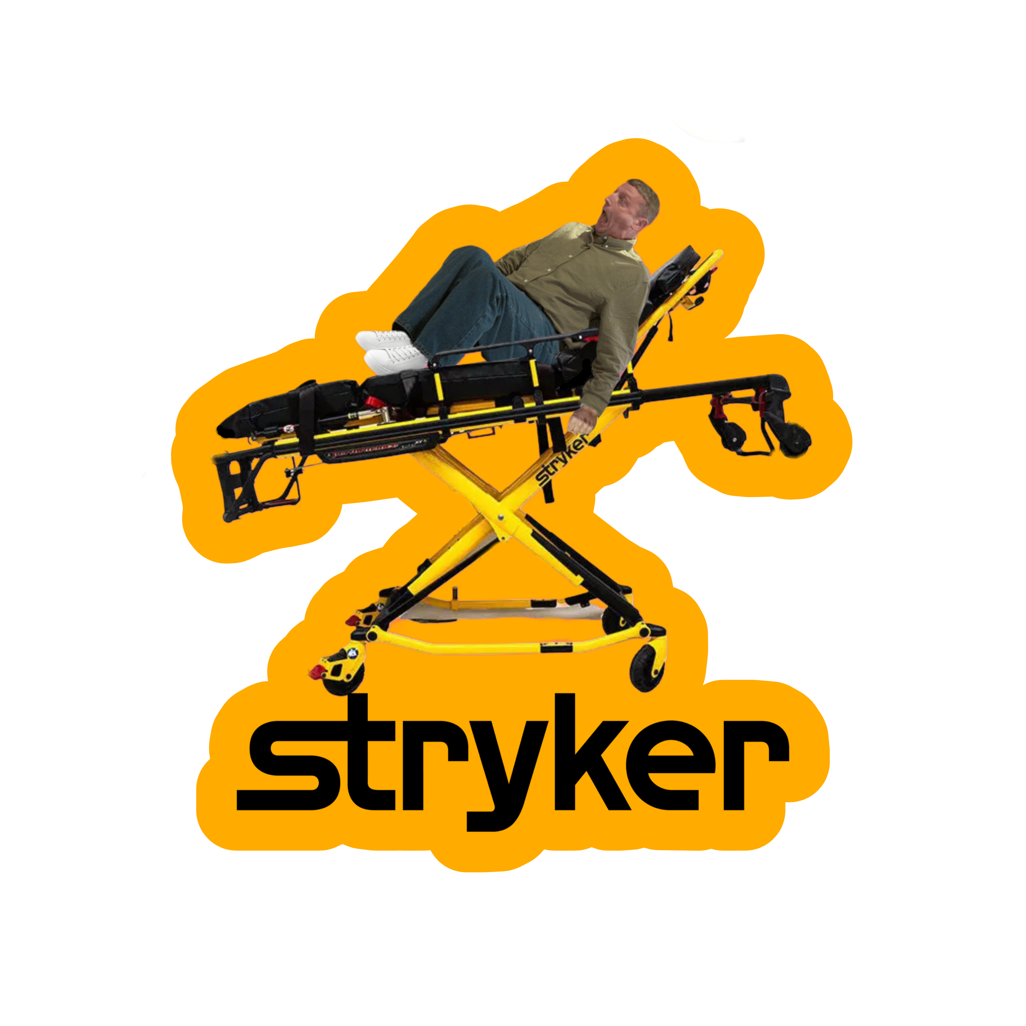 AHHHHHH Stretcher Sticker
