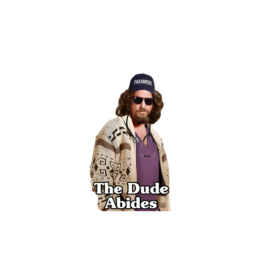 The Dude Abides Sticker