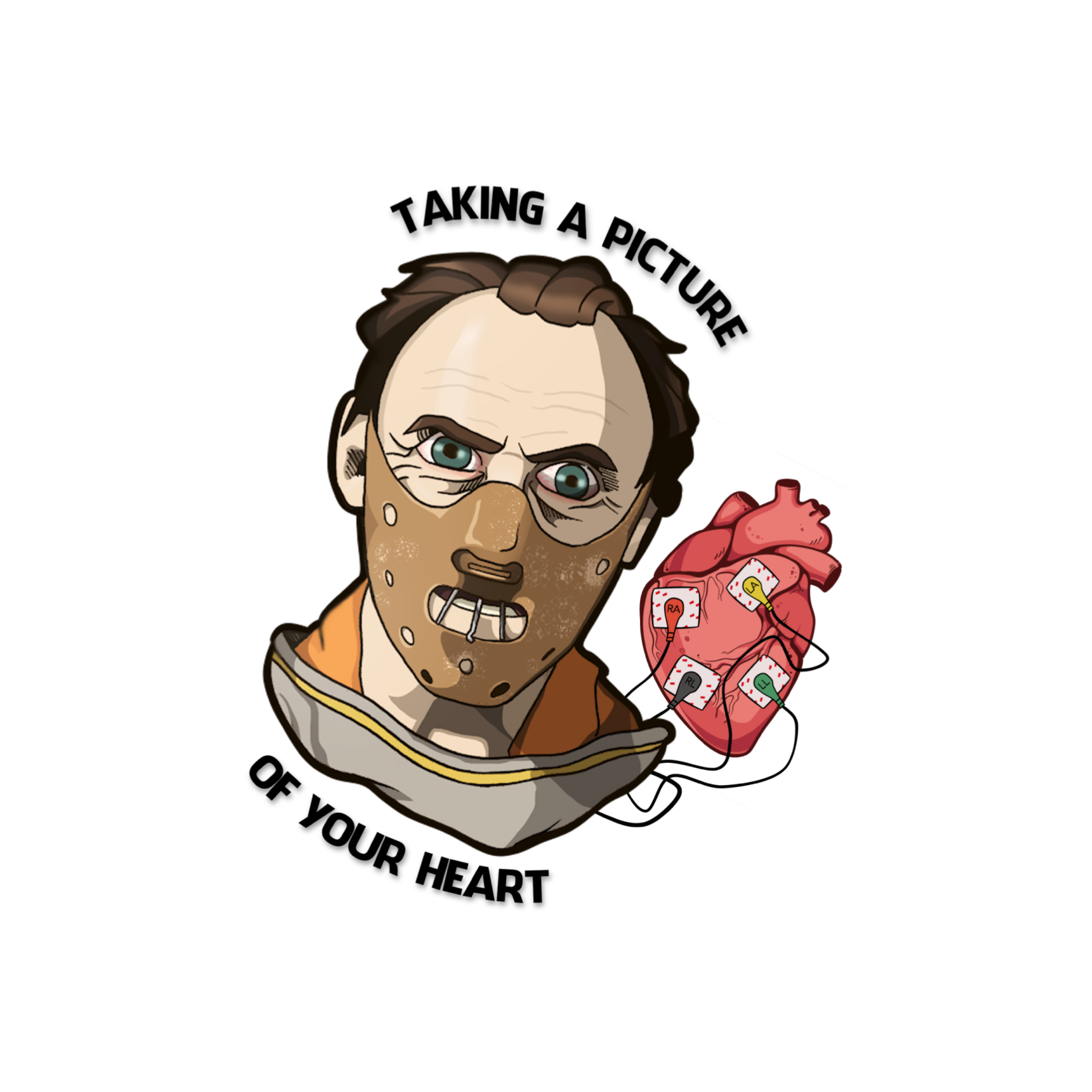 Cannibal ECG Sticker