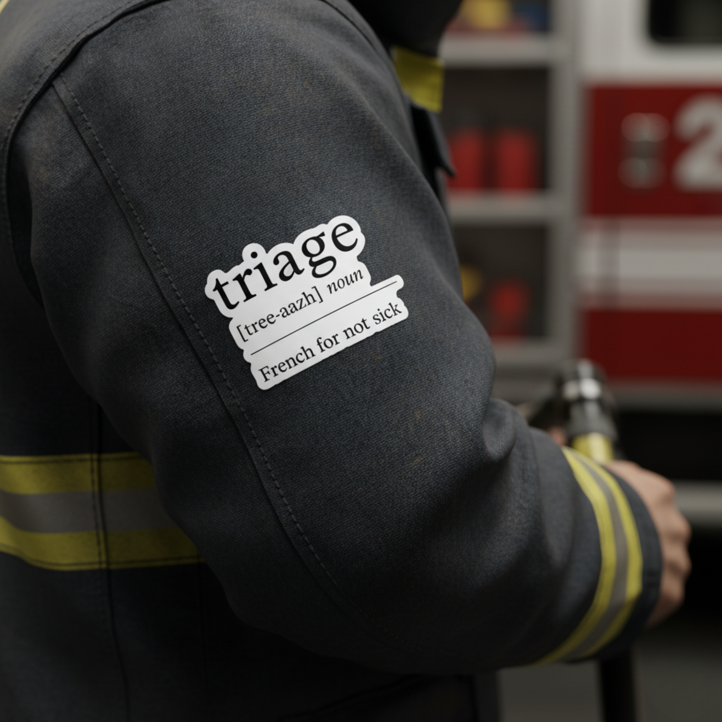 ER Triage Awareness Sticker