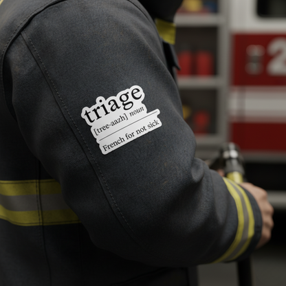 ER Triage Awareness Sticker