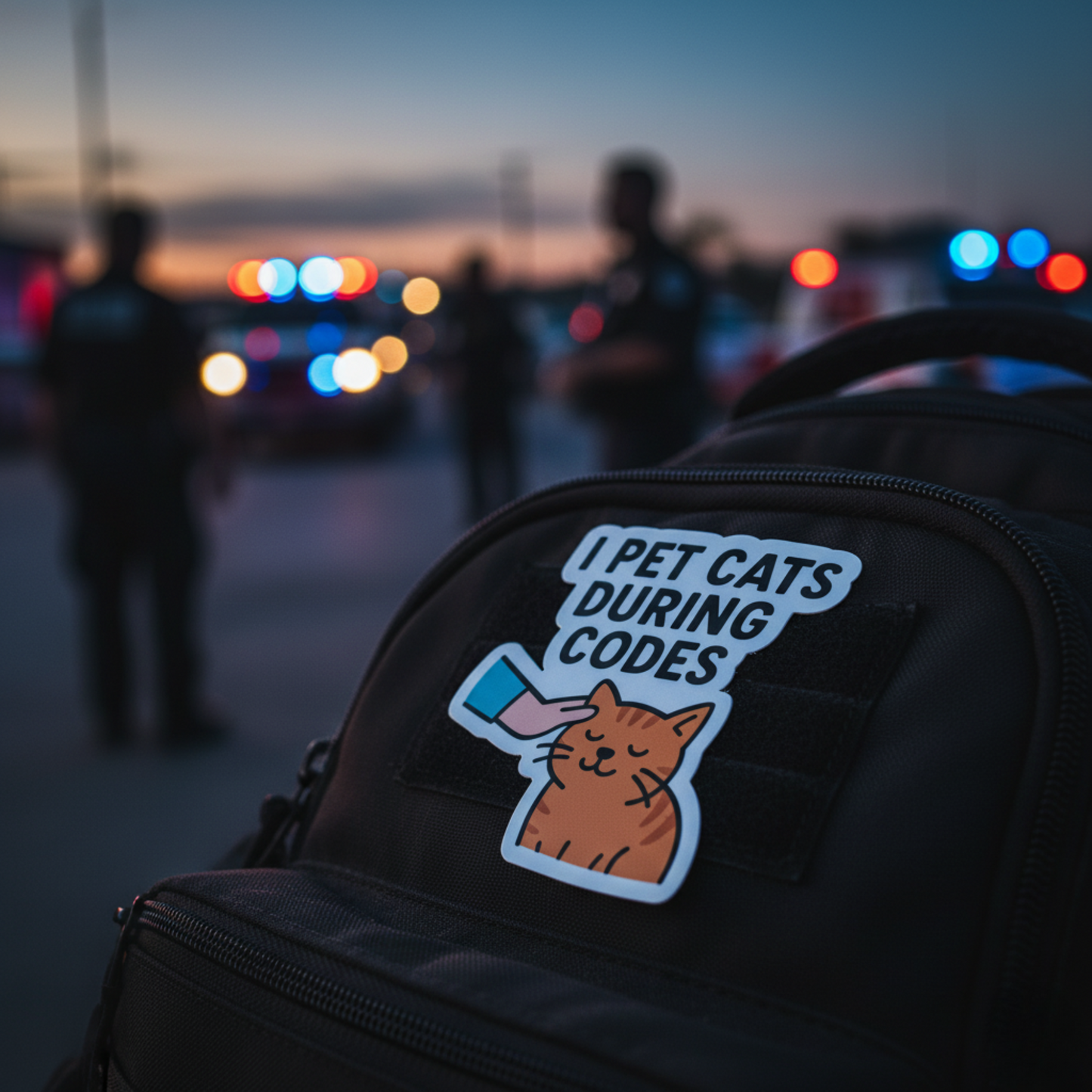 I Pet Cats During Codes Sticker