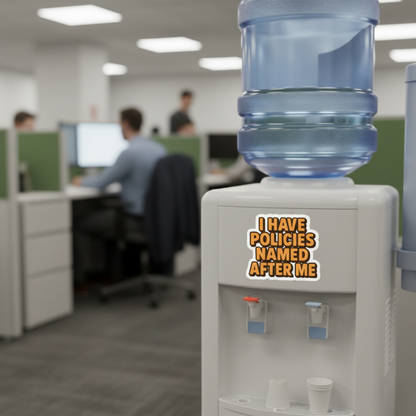 Policy Named After Me Sticker